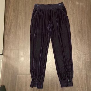 Young Fabulous and Broke Velvet Jogger